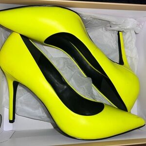 MICHAEL Michael Kors Neon Yellow Heels